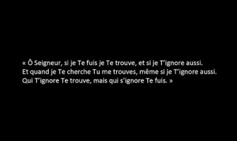 Quand je Te cherche Tu me trouves