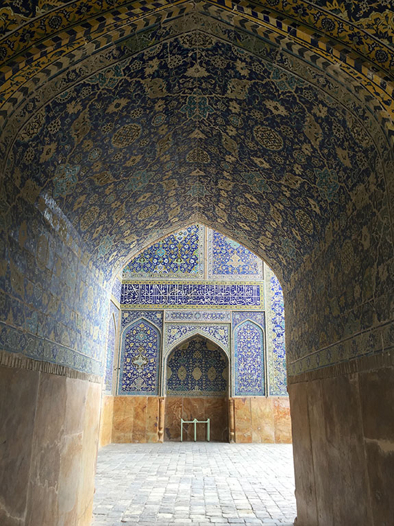 Cour intérieure de la mosquée de l’Imam - Place de l’Iman à Ispahan